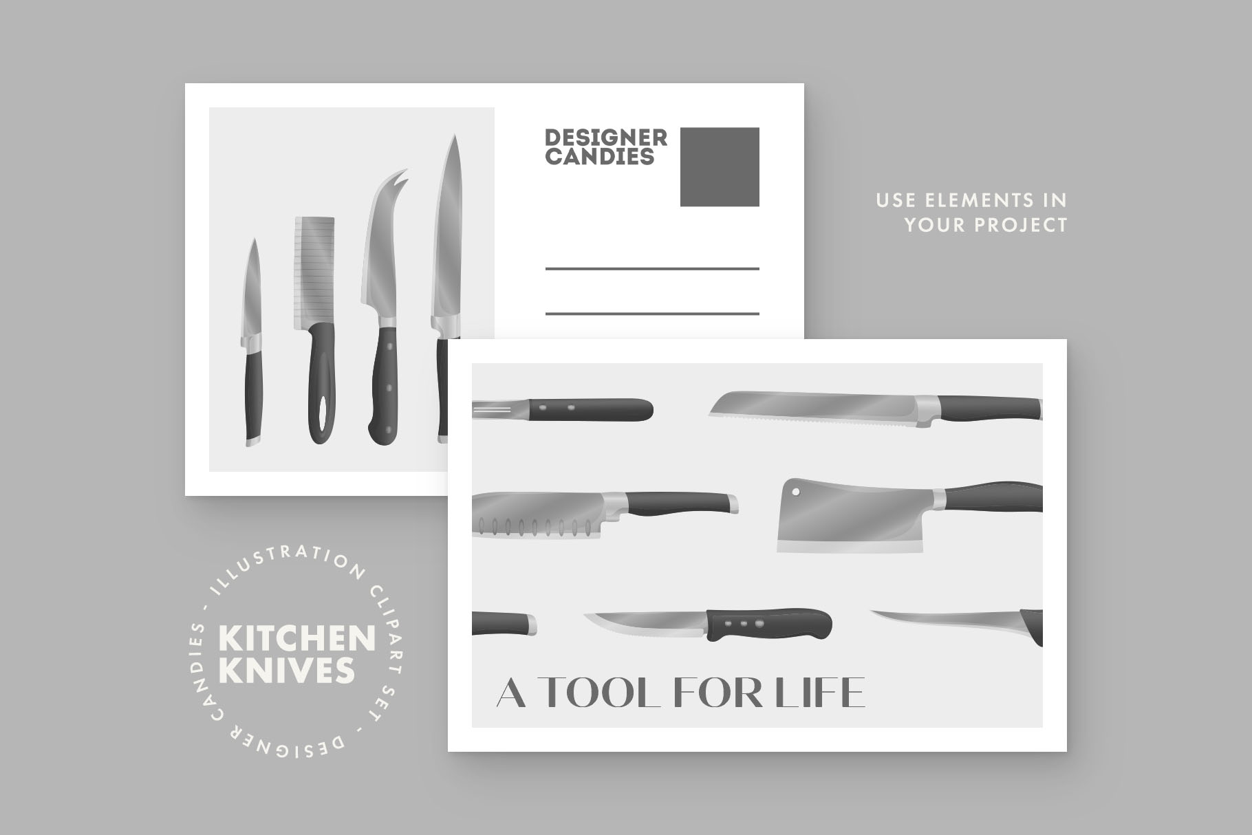 Knife Illustrations (AI, EPS, PNG Format)