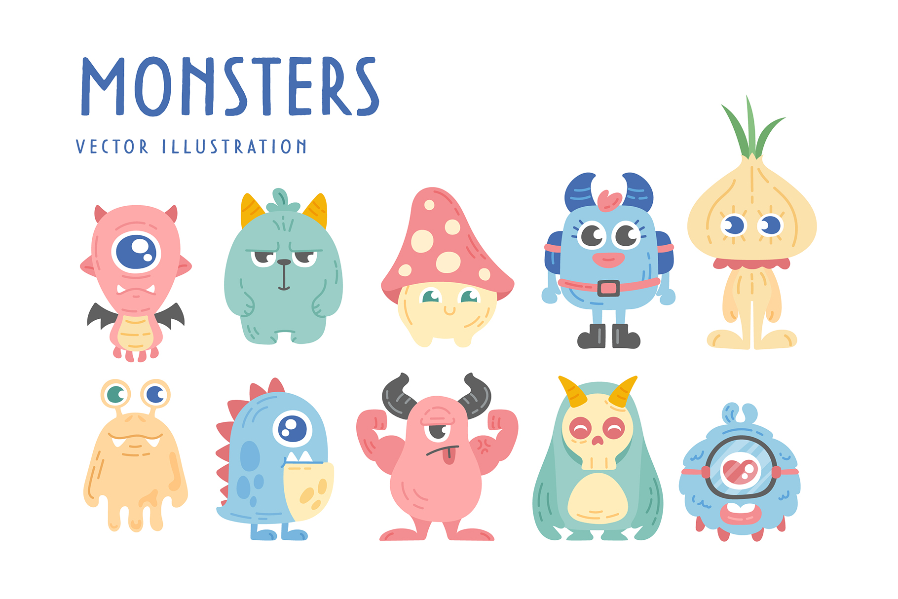 Cute Map Creator Kit (AI, EPS, PNG Format)