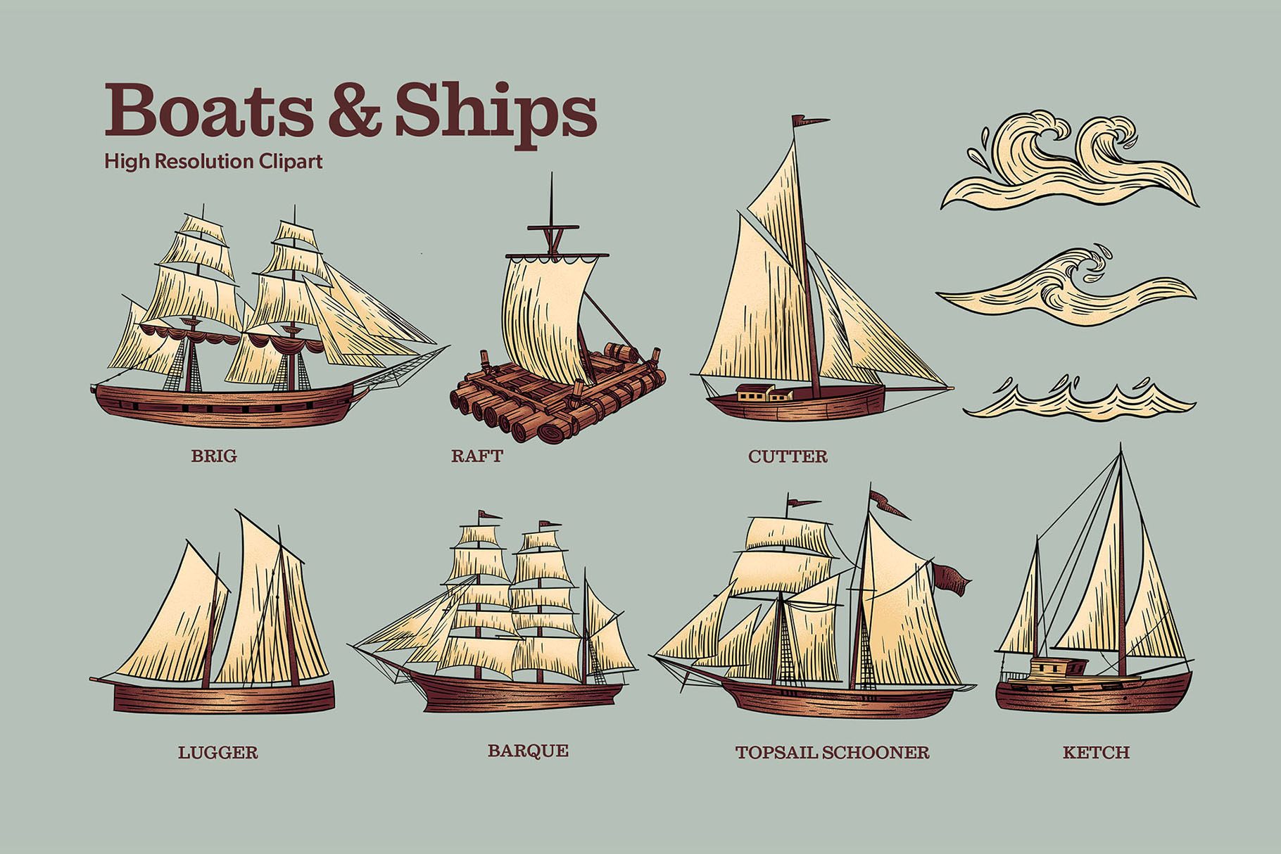 Vintage Map Creator Kit (PSD, PNG, PAT Format)