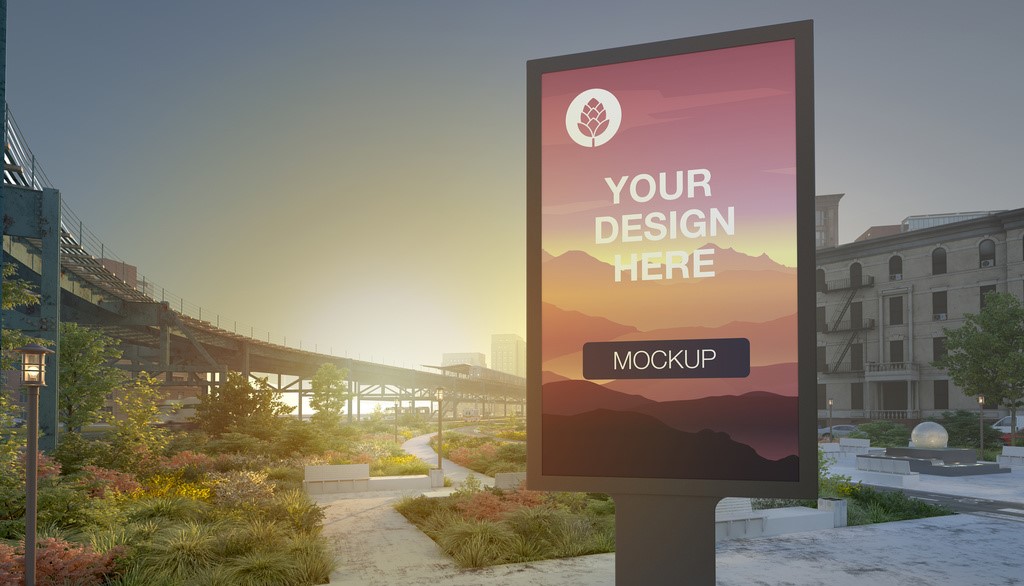 billboard-advertising-kiosk-mockup-psd