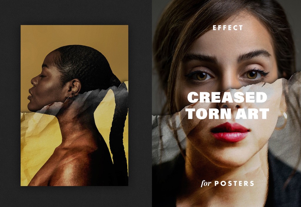 crumpled-torn-paper-poster-art-photo-effect-mockup-psd