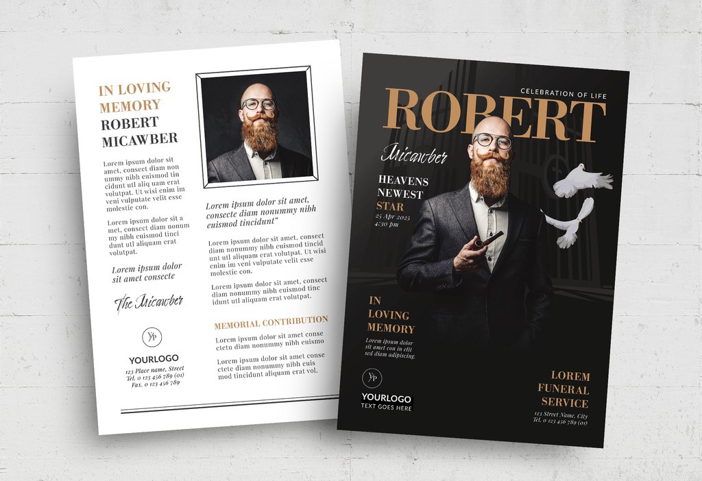 magazine-style-funeral-program-obituary-layout-indd