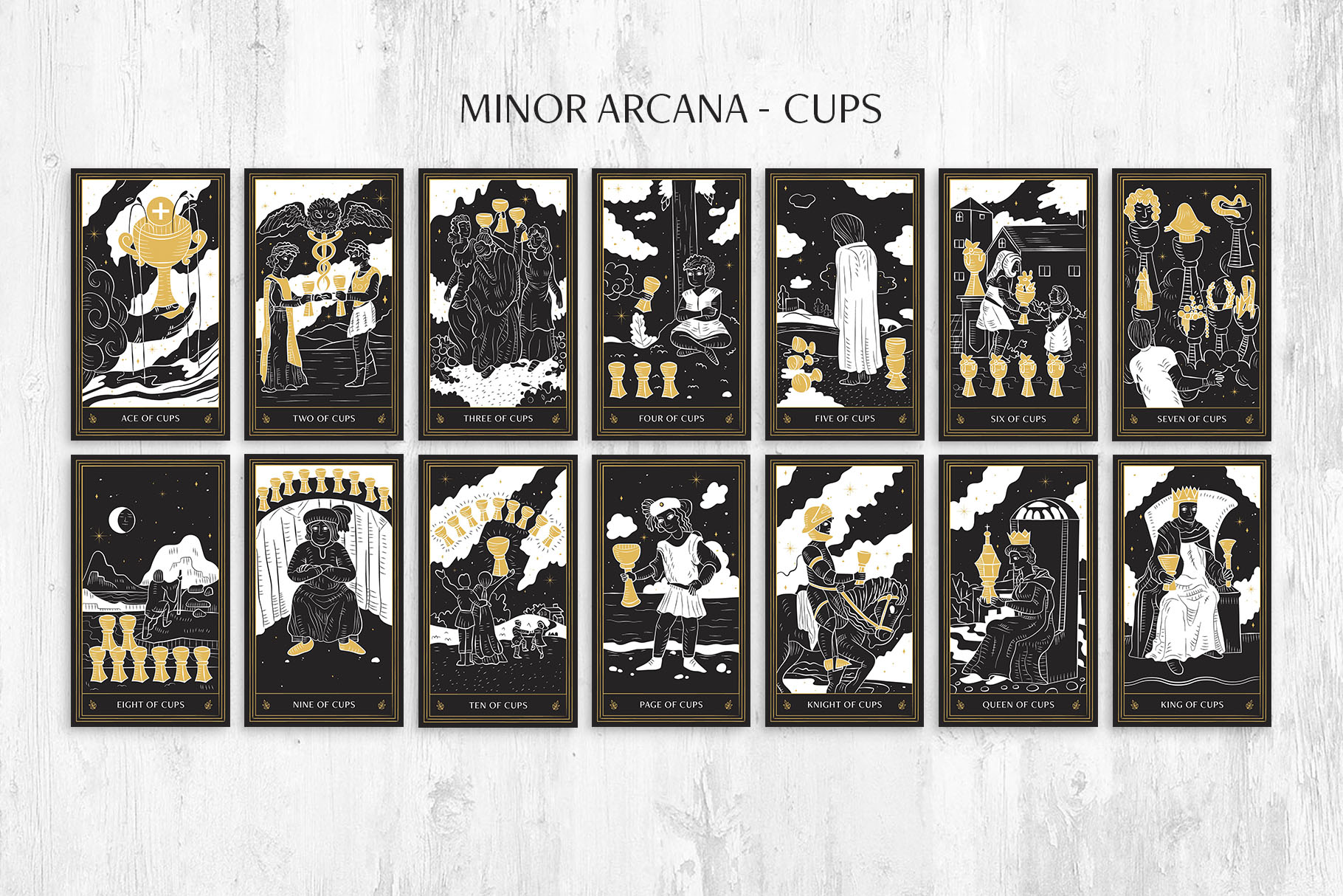 Tarot Card Illustration Set (AI Format)
