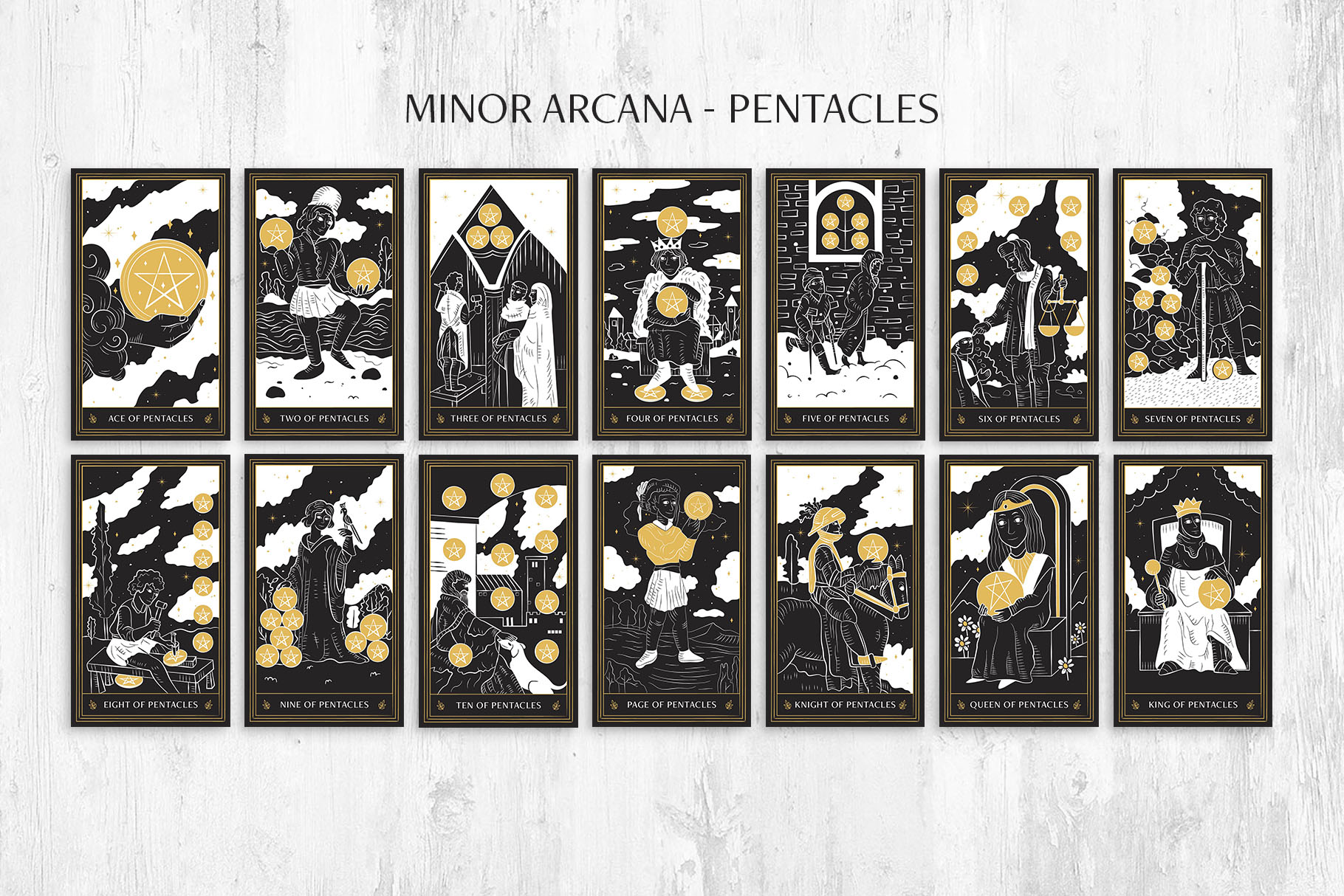 Tarot Card Illustration Set (AI Format)