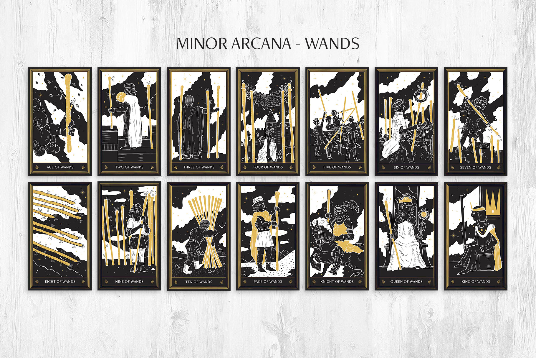 Tarot Card Illustration Set (AI Format)