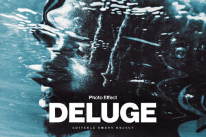 Deluge Underwater Photo Effect in PSD for Photoshop