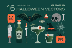 Halloween Vector Illustrations Set