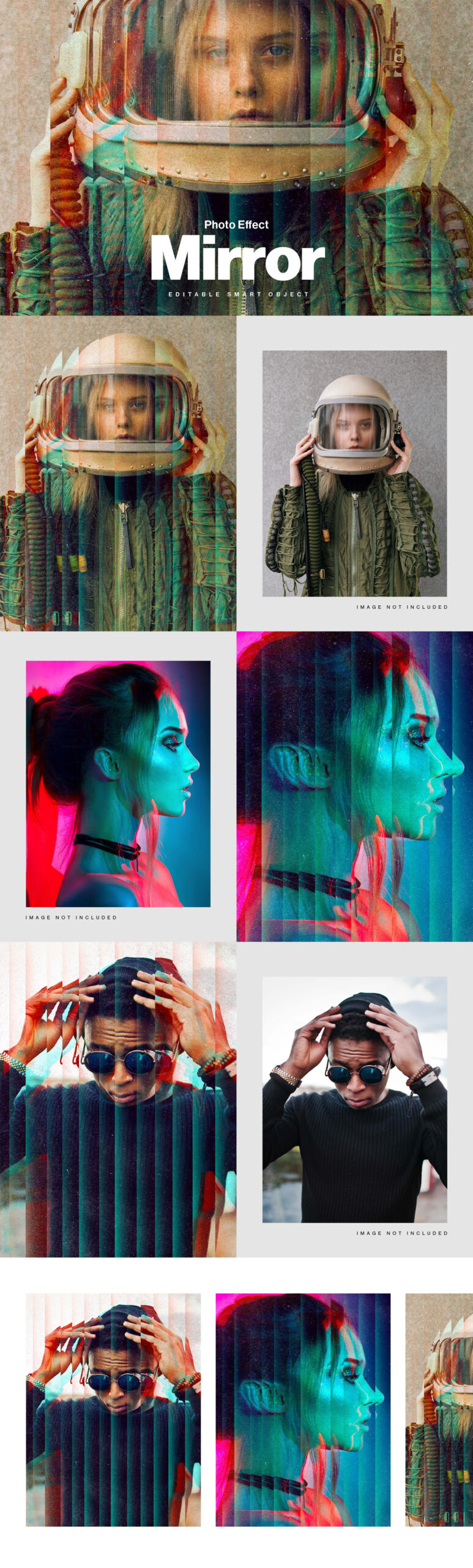 Mirror Abstract Photo Effect in PSD format