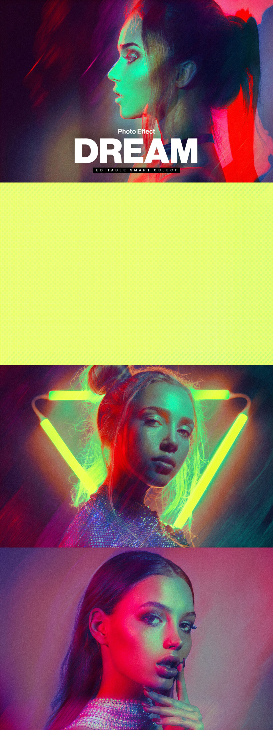 Dream Photo Effect Template in Photoshop PSD