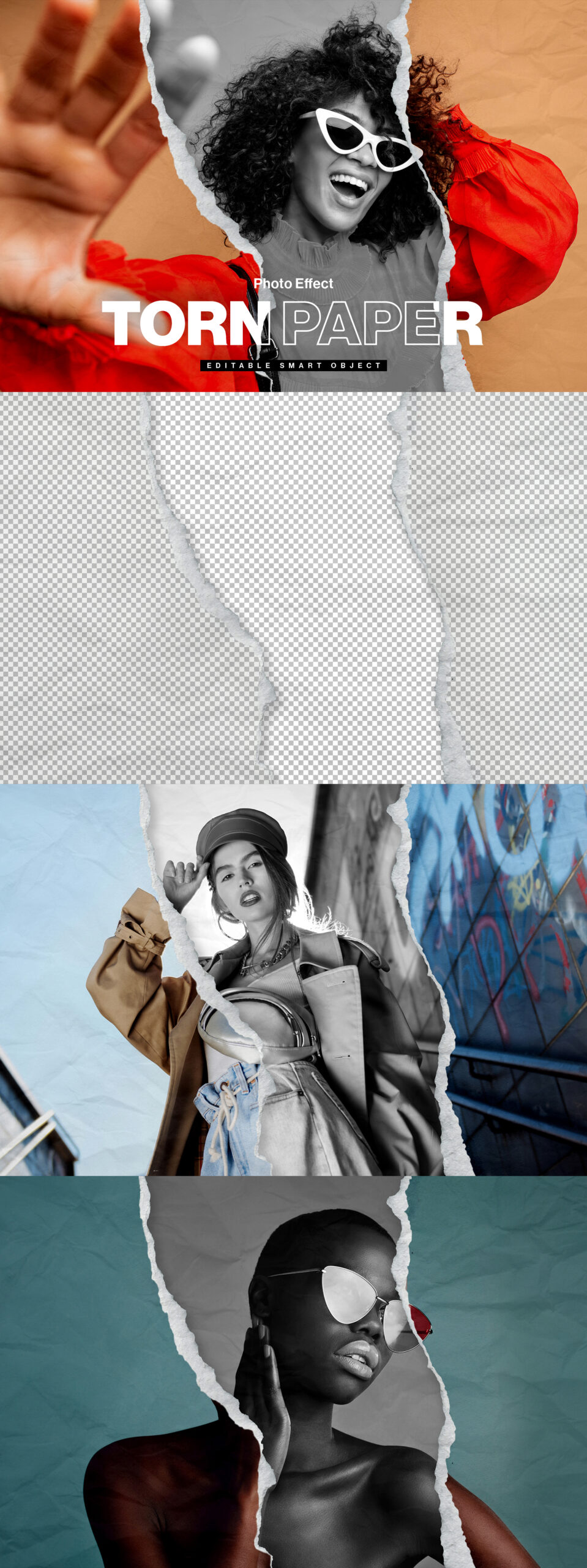 Torn Paper Mockup in PSD Photoshop