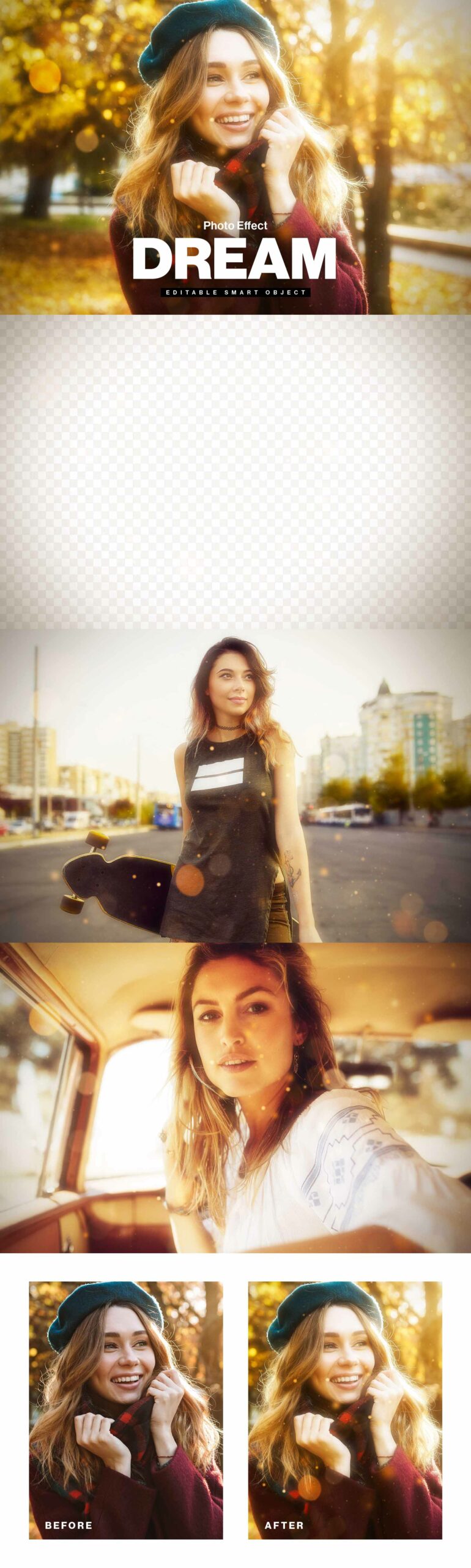 Dream Photo Effect Template PSD