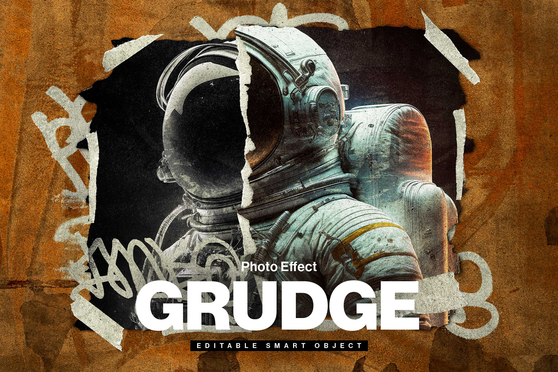 Grudge Photo Effect & Thumbnail Template PSD