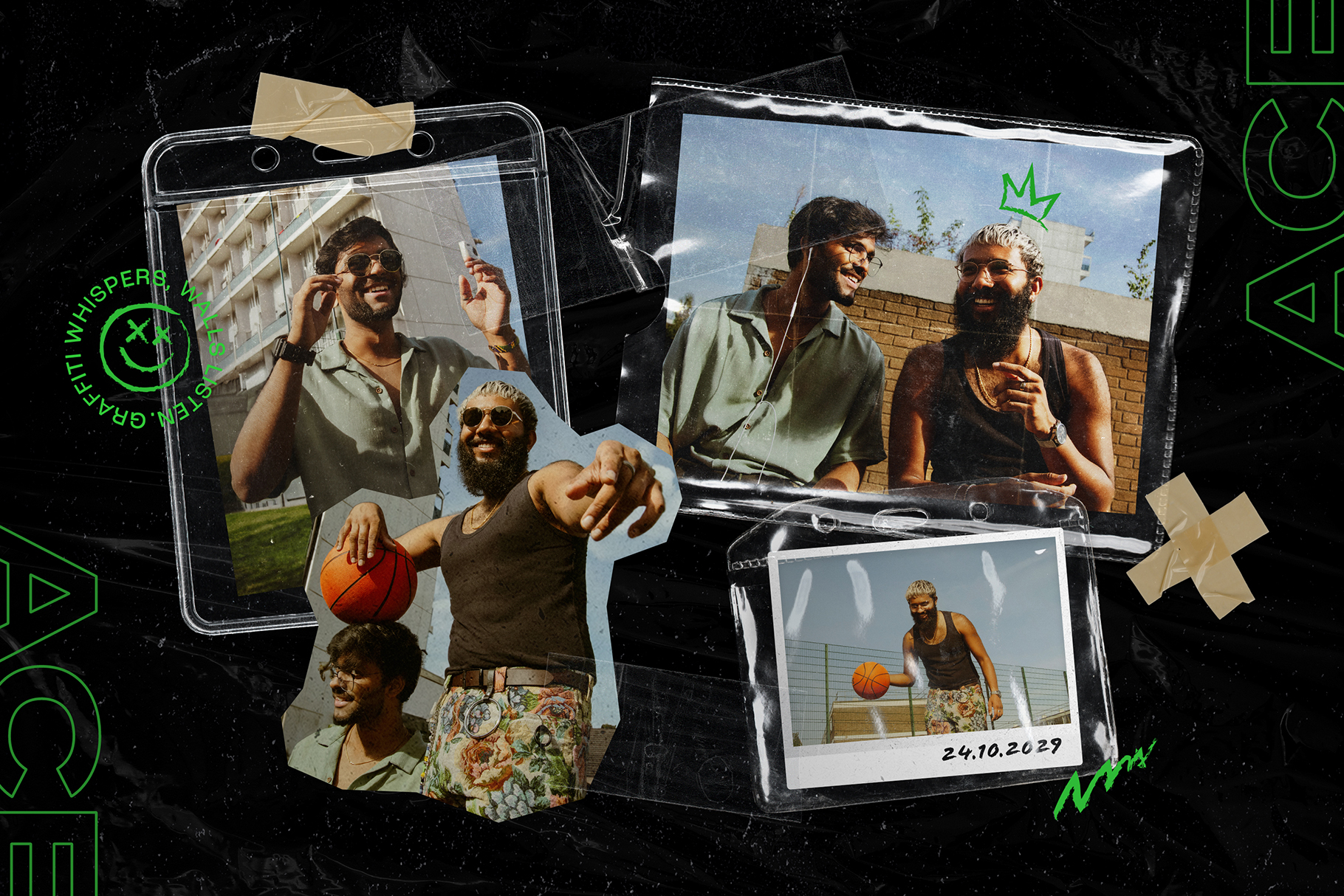 Plastic Bag Overlay Photo Effect Template in PSD