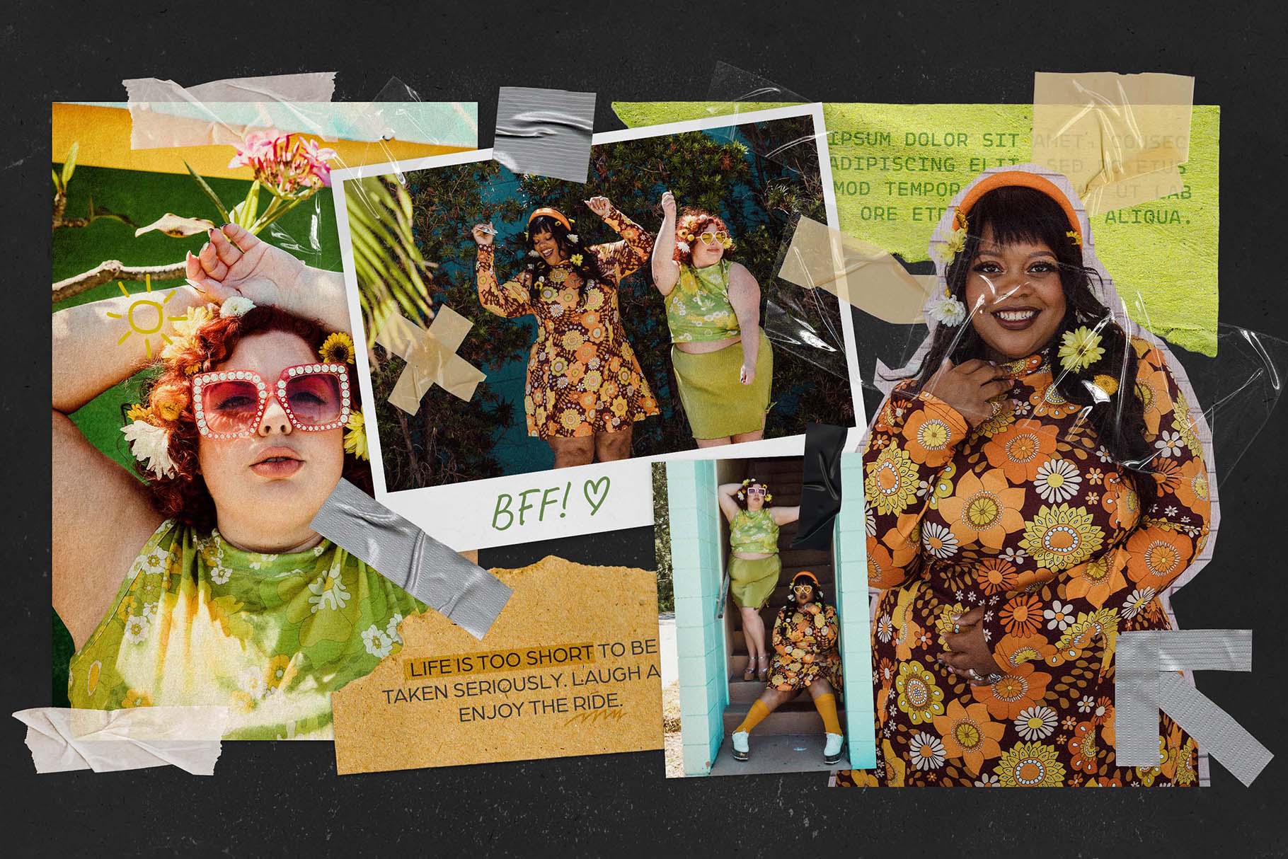 Scrapbook Photo Effect Template in PSD