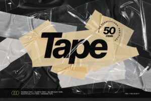 Sticky Tapes Graphics Pack in PSD PNG