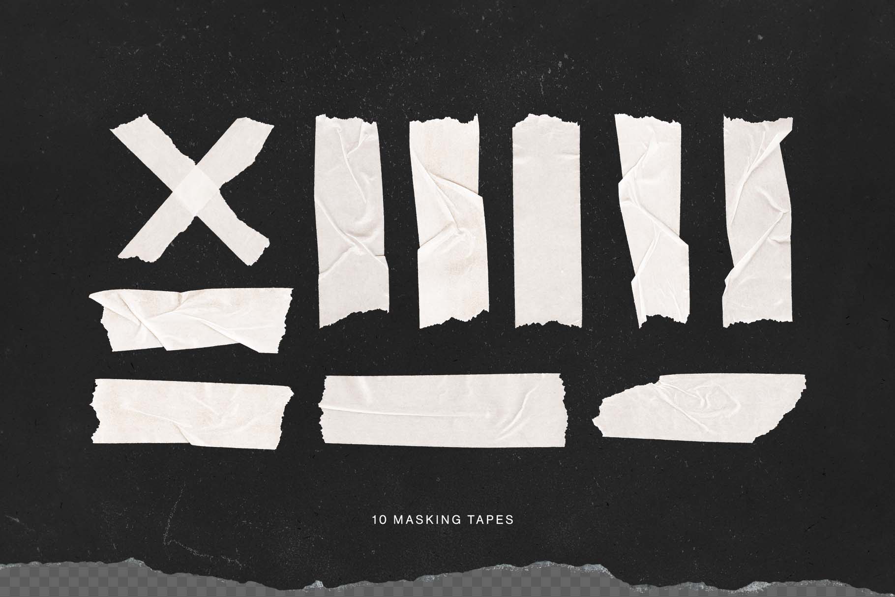 Sticky Tapes Graphics Pack in PSD PNG
