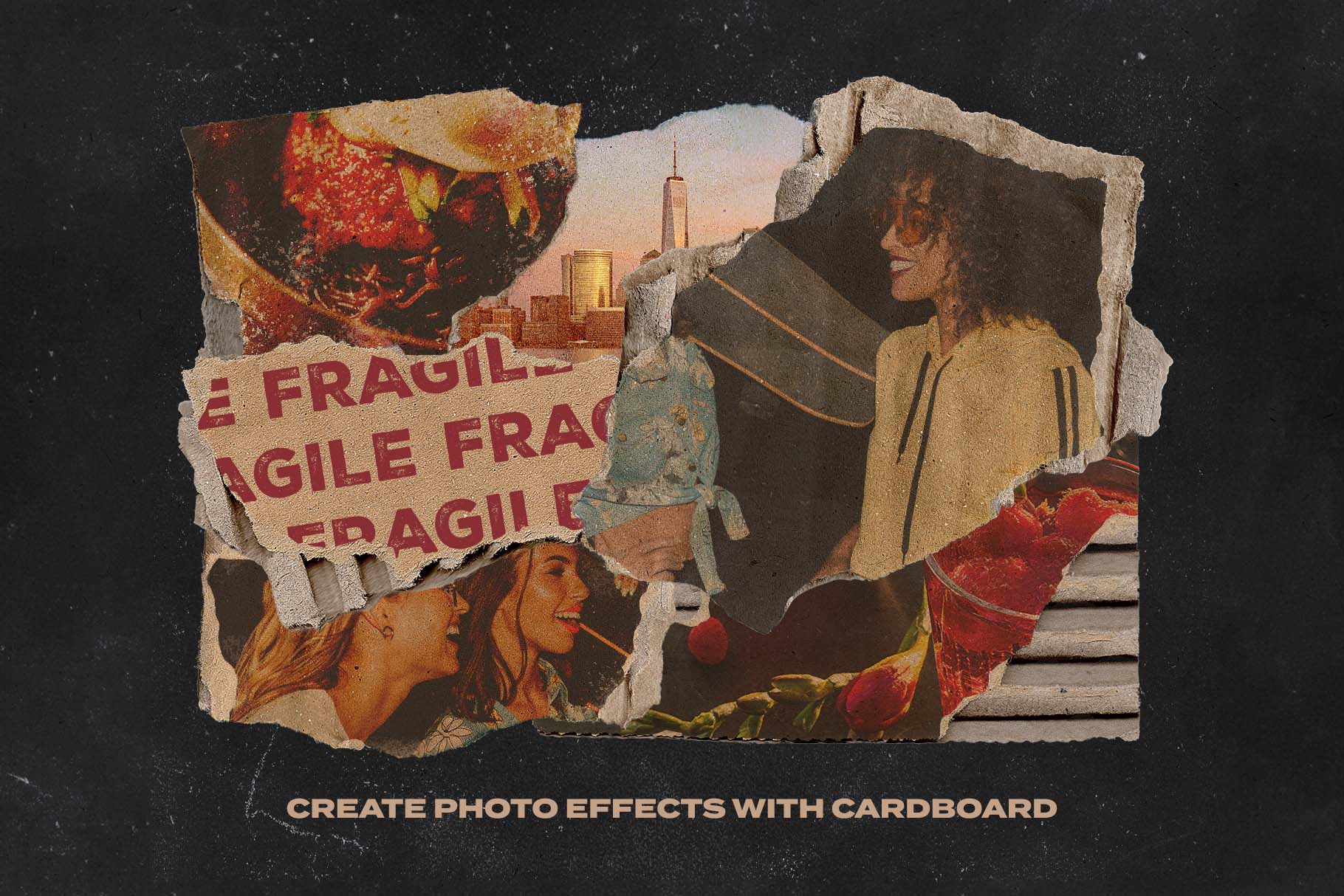 Torn Cardboard Pieces Pack in PSD & PNG