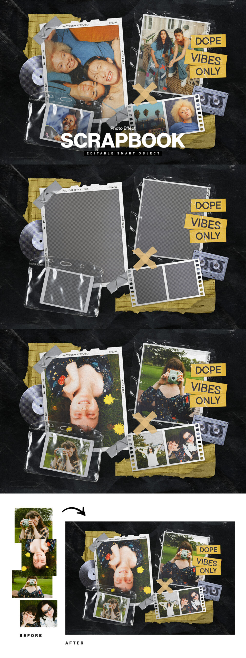 Scrapbook Mockup in PSD format