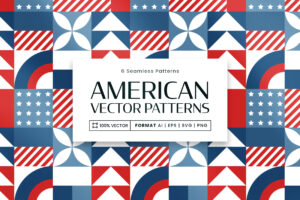 American Patterns in AI EPS PNG & SVG