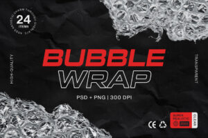 Bubble Wrap Texture Pack in PSD & PNG format