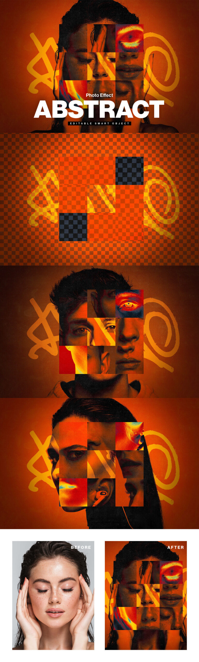 Abstract Photo Effect in Photoshop PSD