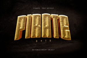 Gold 3D Text Effect in PSD