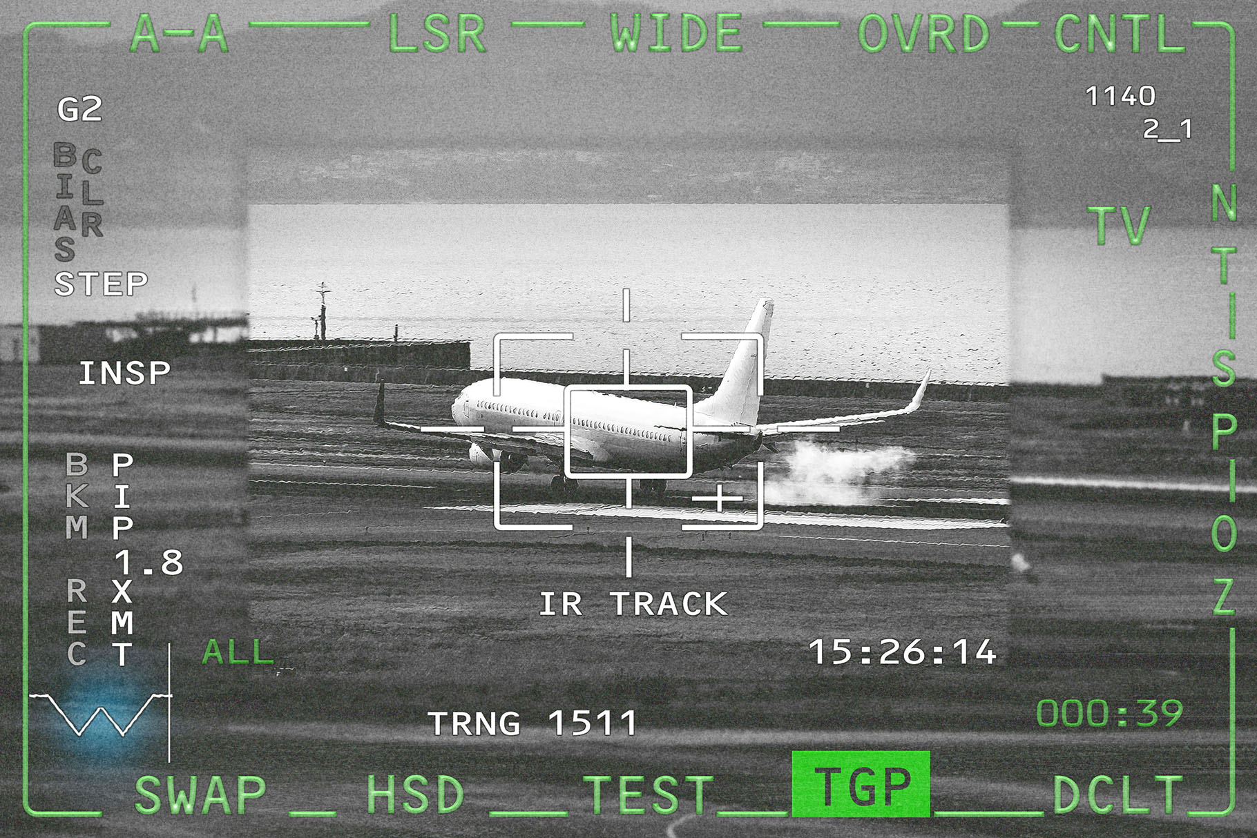 CCTV Camera HUD Photo Effect Template in PSD