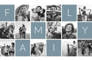 Family Photo Collage Template in PSD