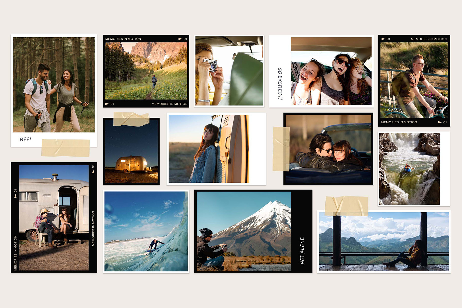 Photo Collage Template is PSD