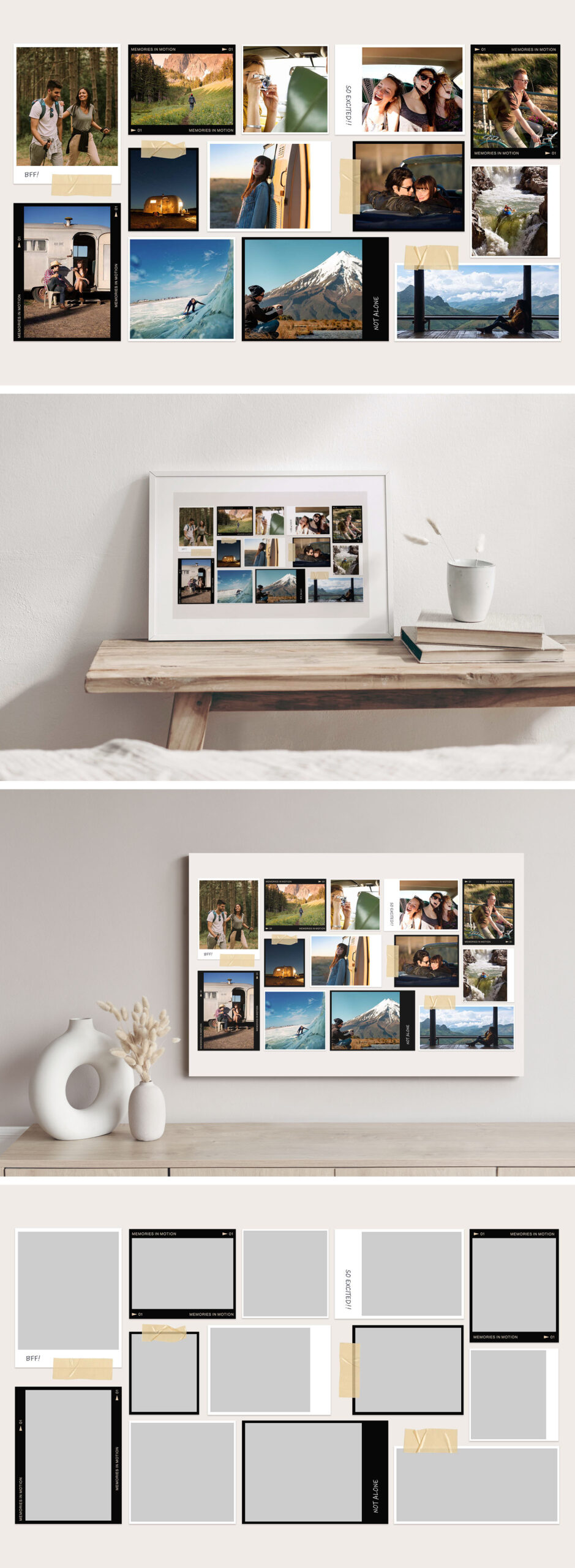 Photo Collage Template is PSD