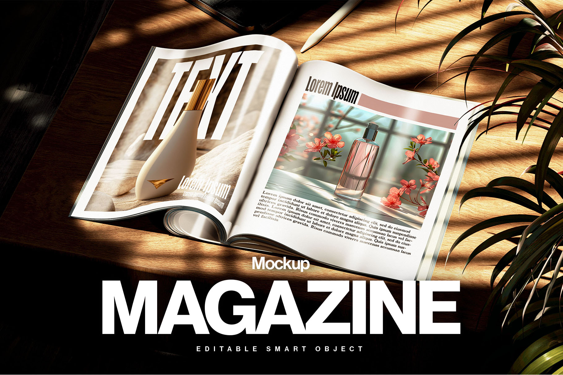 Magazine Mockup in PSD