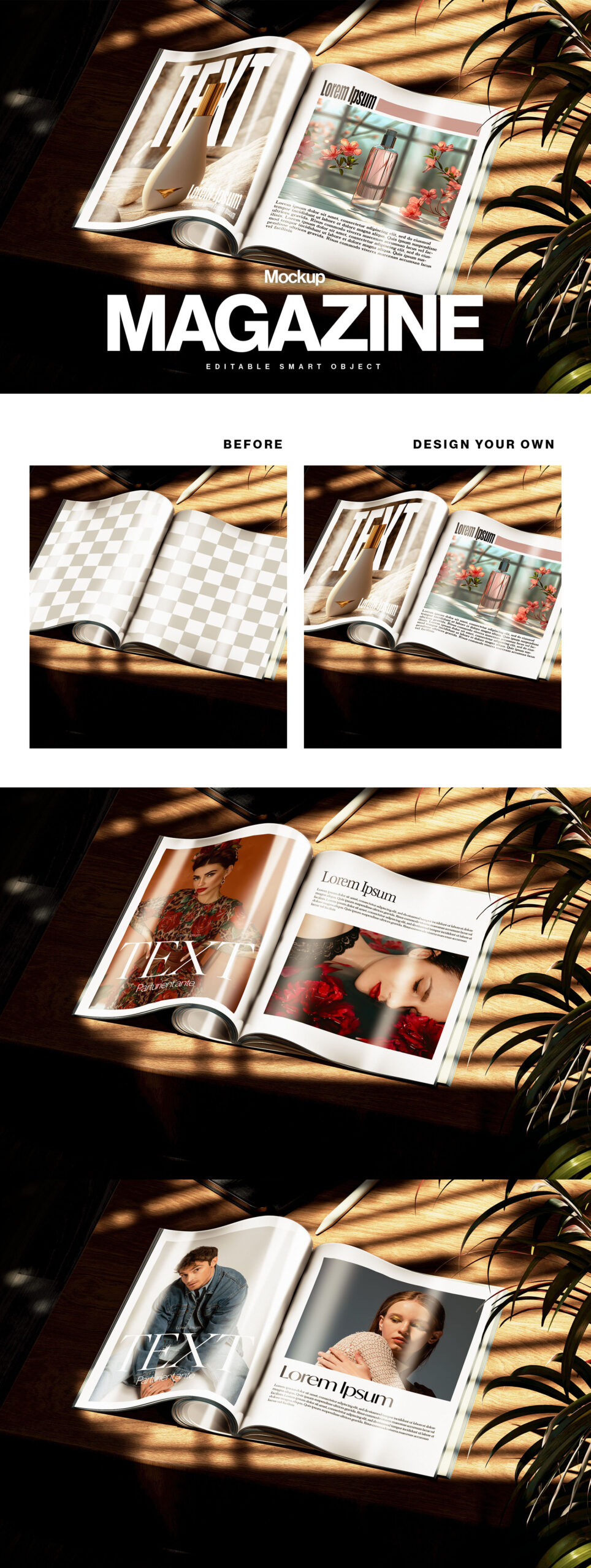 Magazine Mockup in PSD