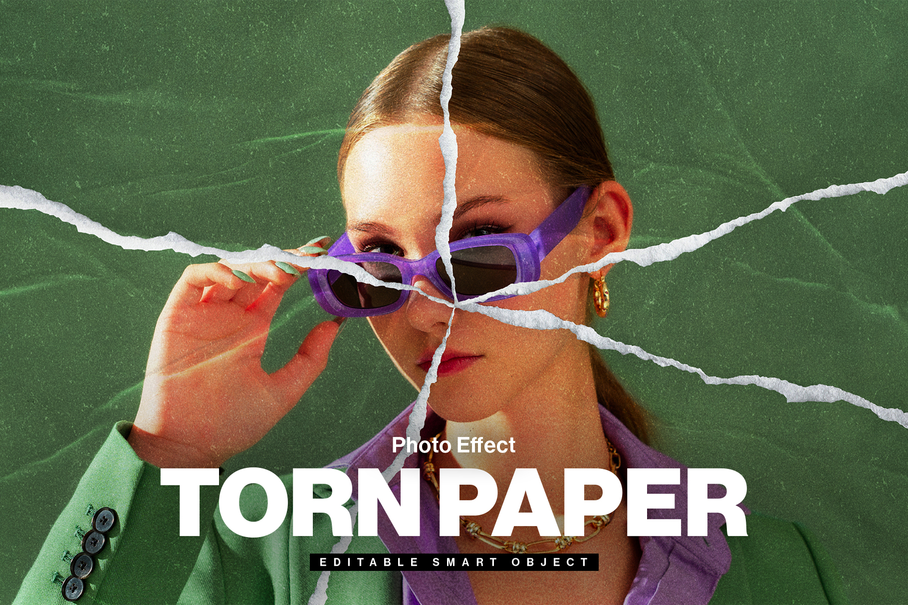 Torn Paper Photo Effect in PSD