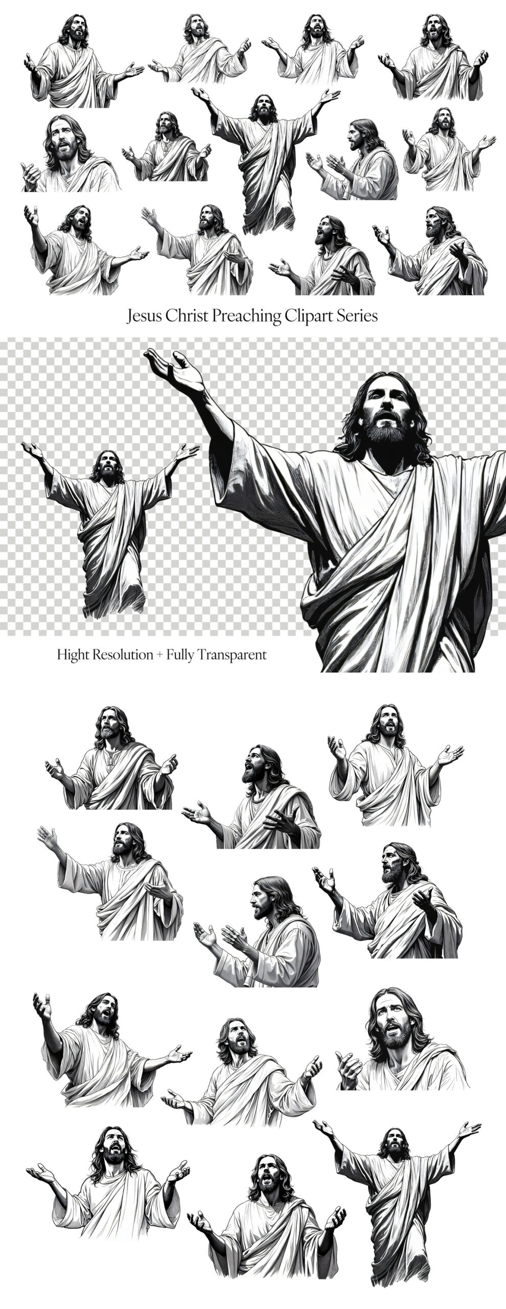 Jesus Preaching Clipart Collection