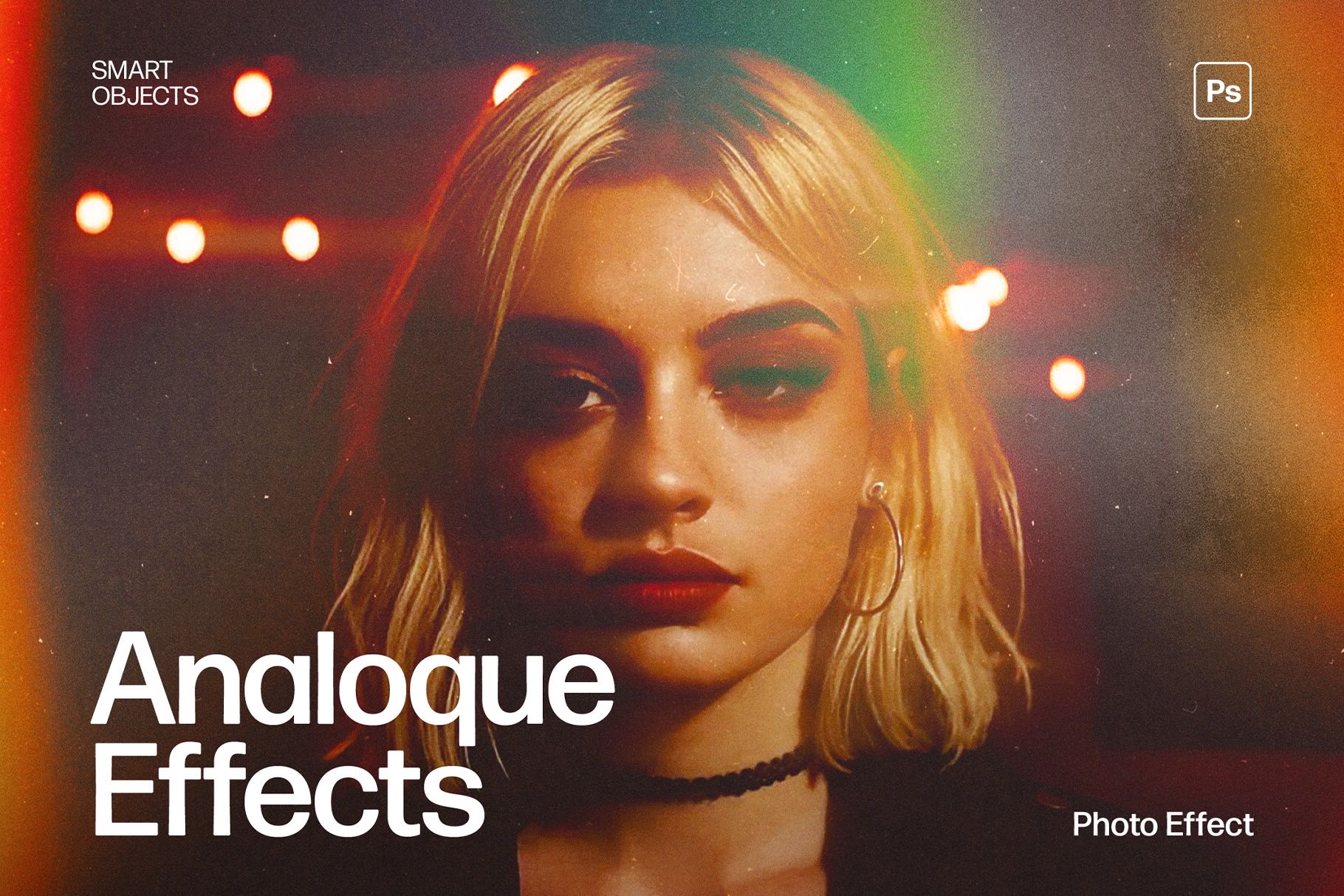 Analogue Photo Effect Template in Photoshop PSD
