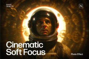 Cinematic Photo Effect Template in Photoshop PSD
