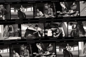 Film Strip Negative Photo Collage Template in Photoshop PSD