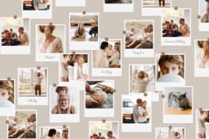 Polaroid Photo Collage Template in Photoshop PSD