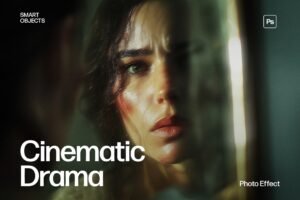 Cinematic Drama Photo Effect Template in Photoshop PSD