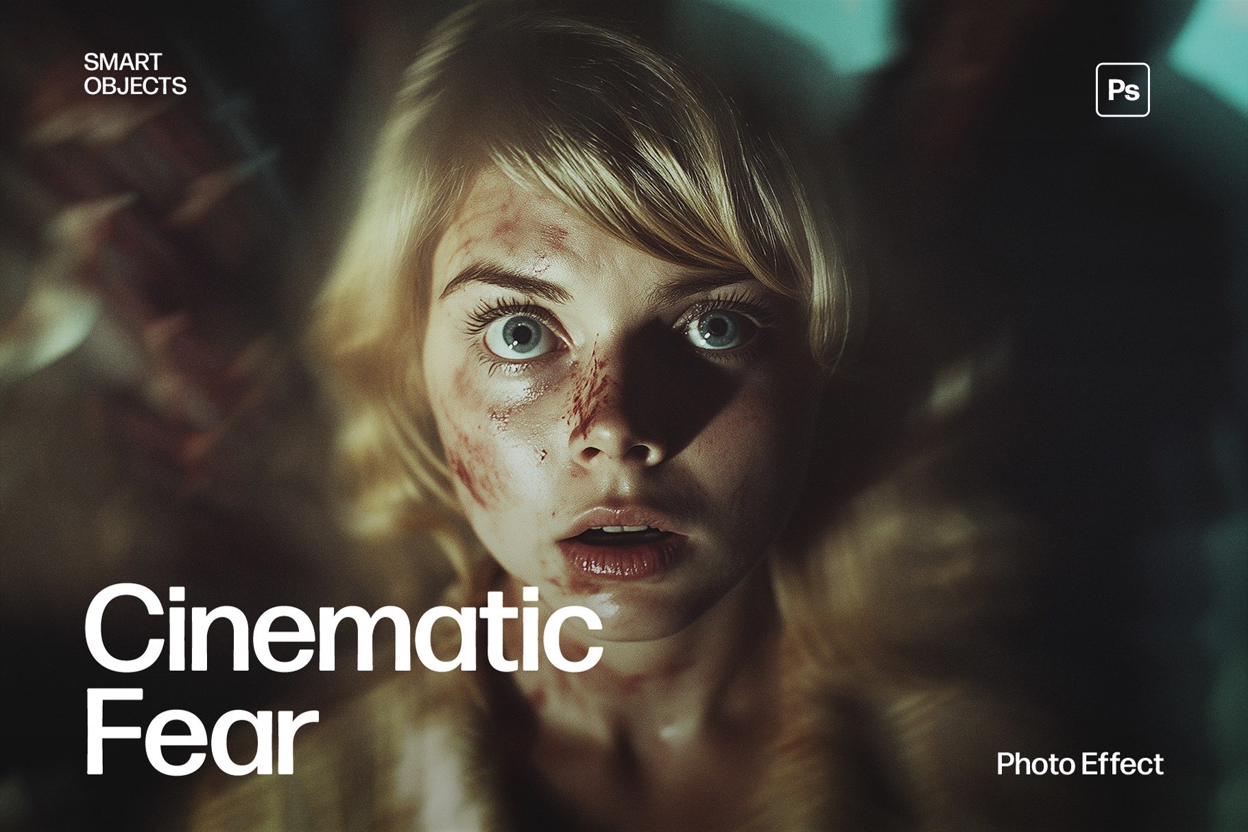 Cinematic Fear Photo Effect Template in Photoshop PSD