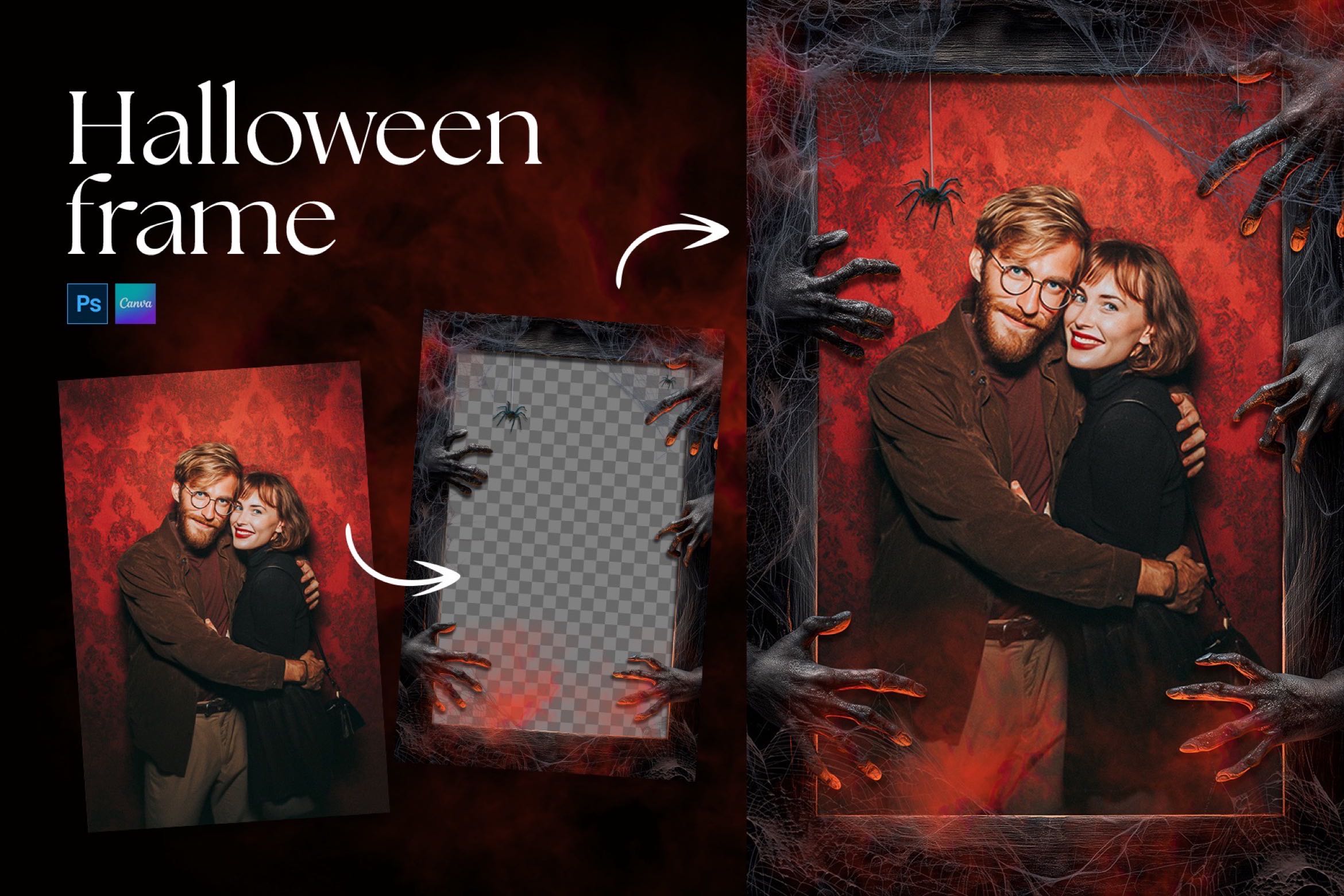 Halloween Photo Frame Flyer Template