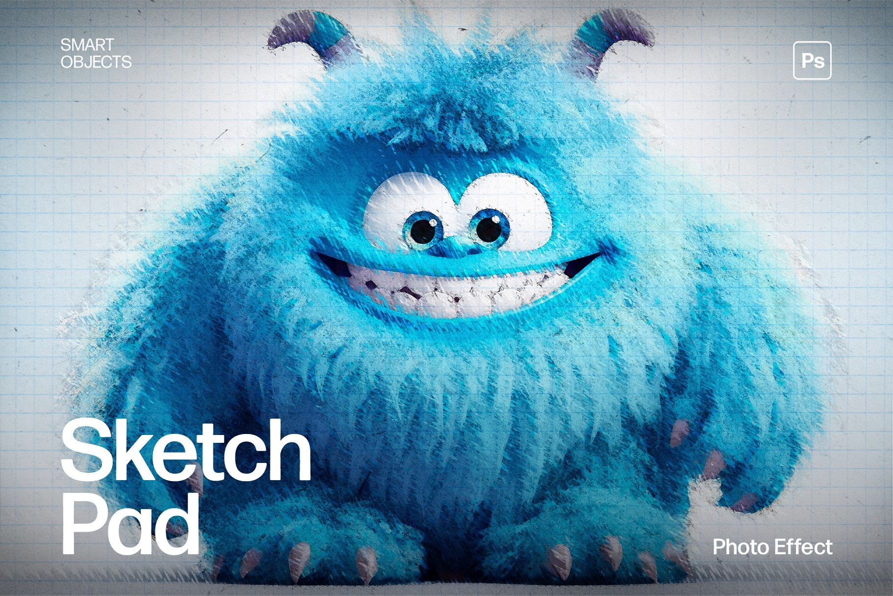 Sketch Pad Photo Effect Template in Photoshop PSD