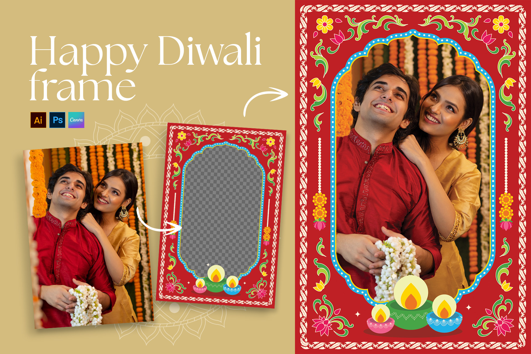 Diwali Photo Frame