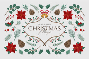Christmas Foliage Graphics Pack in Clipart PNG, Photoshop PSD, Illustrator Ai, Vector EPS & SVG
