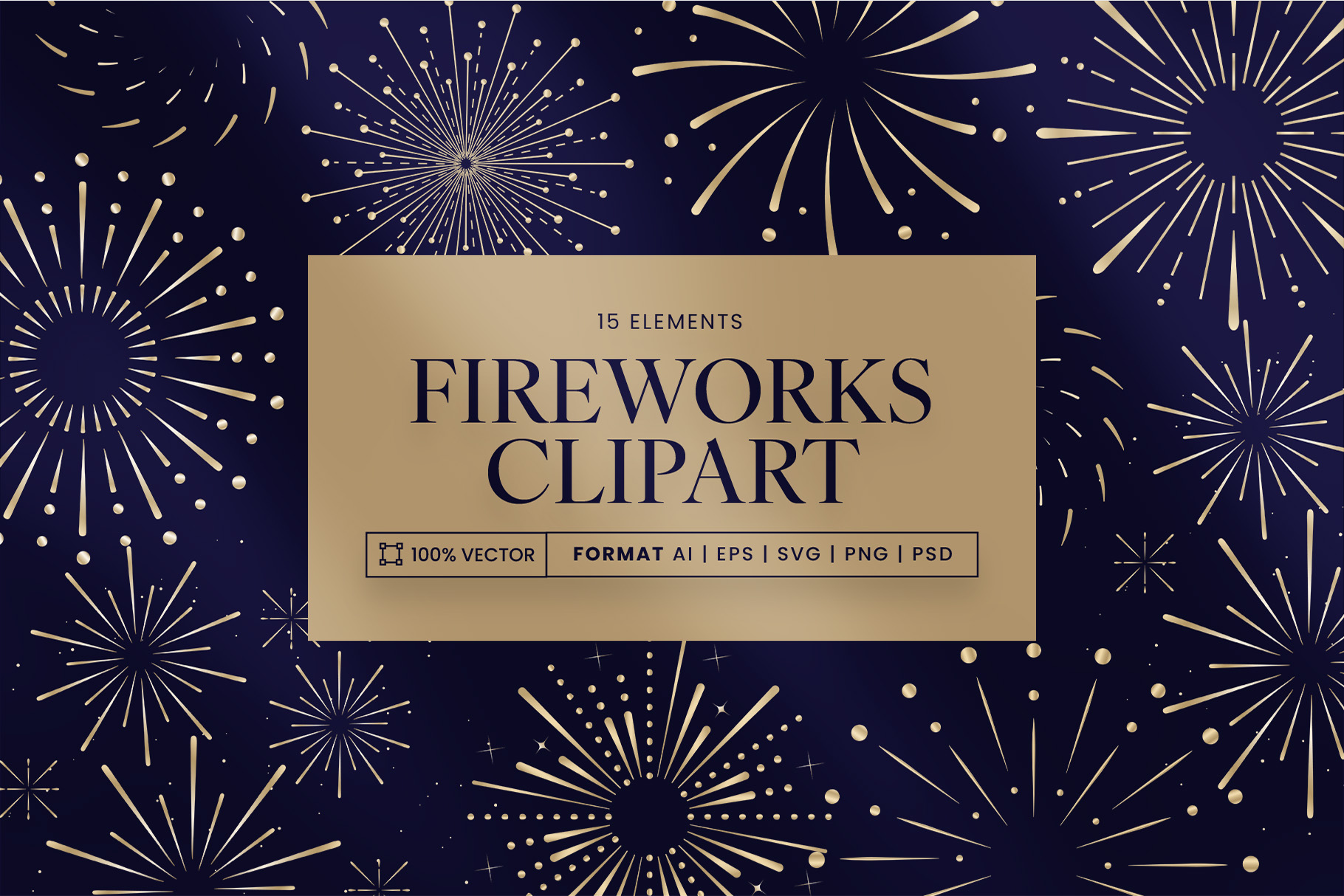 Fireworks Vector Clipart in PNG AI PSD EPS SVG