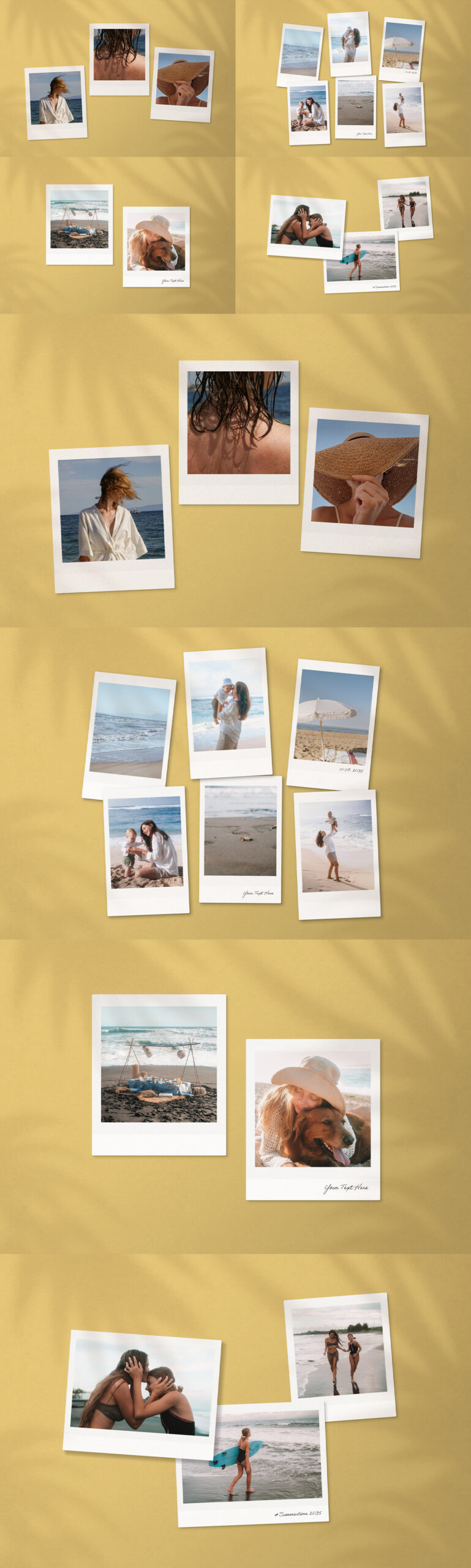 Polaroid Photo Mockup Template in AF & PSD